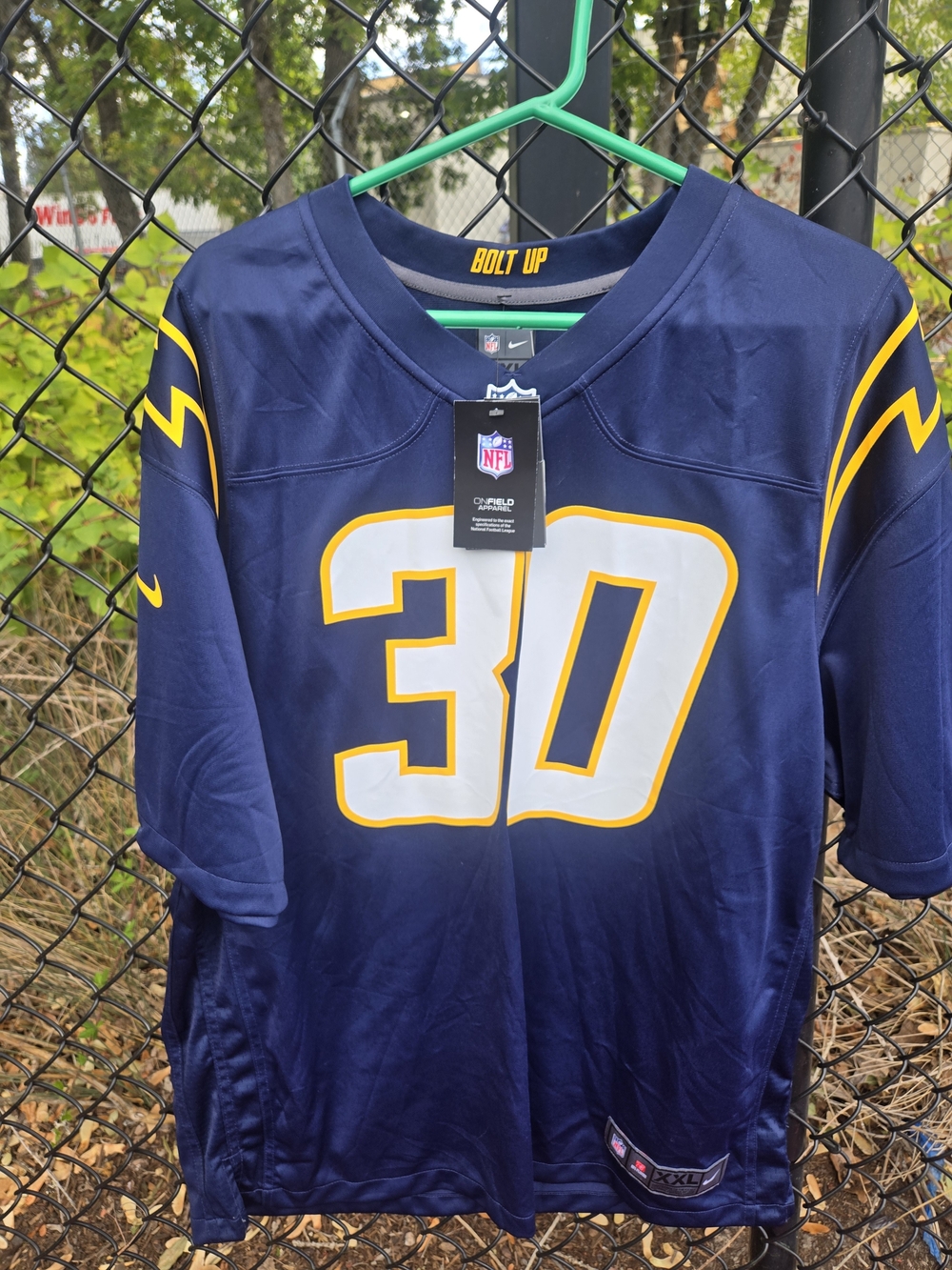 Nike Chargers Mens 2X #30 Navy Football JerseyNWTS